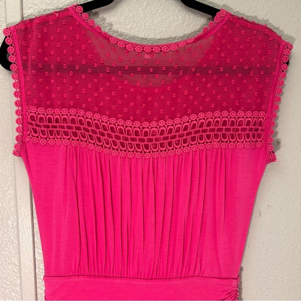 Boden Day Dress Bright Pink Jersey Size US 4L - Picture 10 of 14